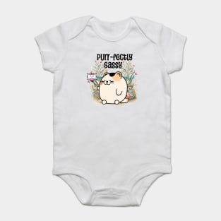 Purr-fectly Sassy Kawaii Cat Baby Bodysuit